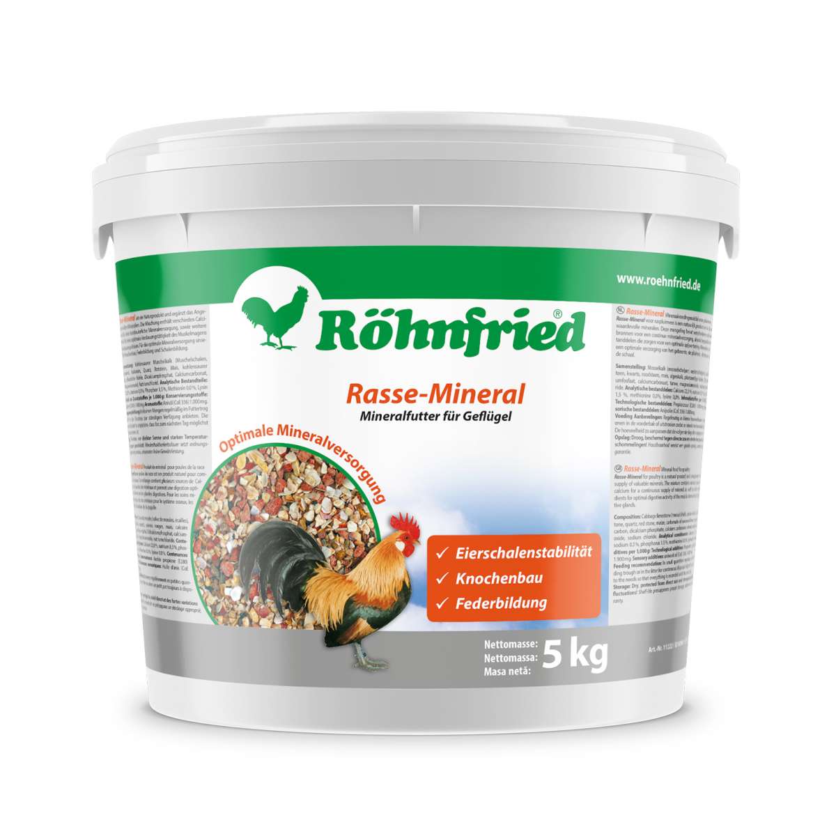 Röhnfried Rasse Mineral für Rassegeflügel 5 kg