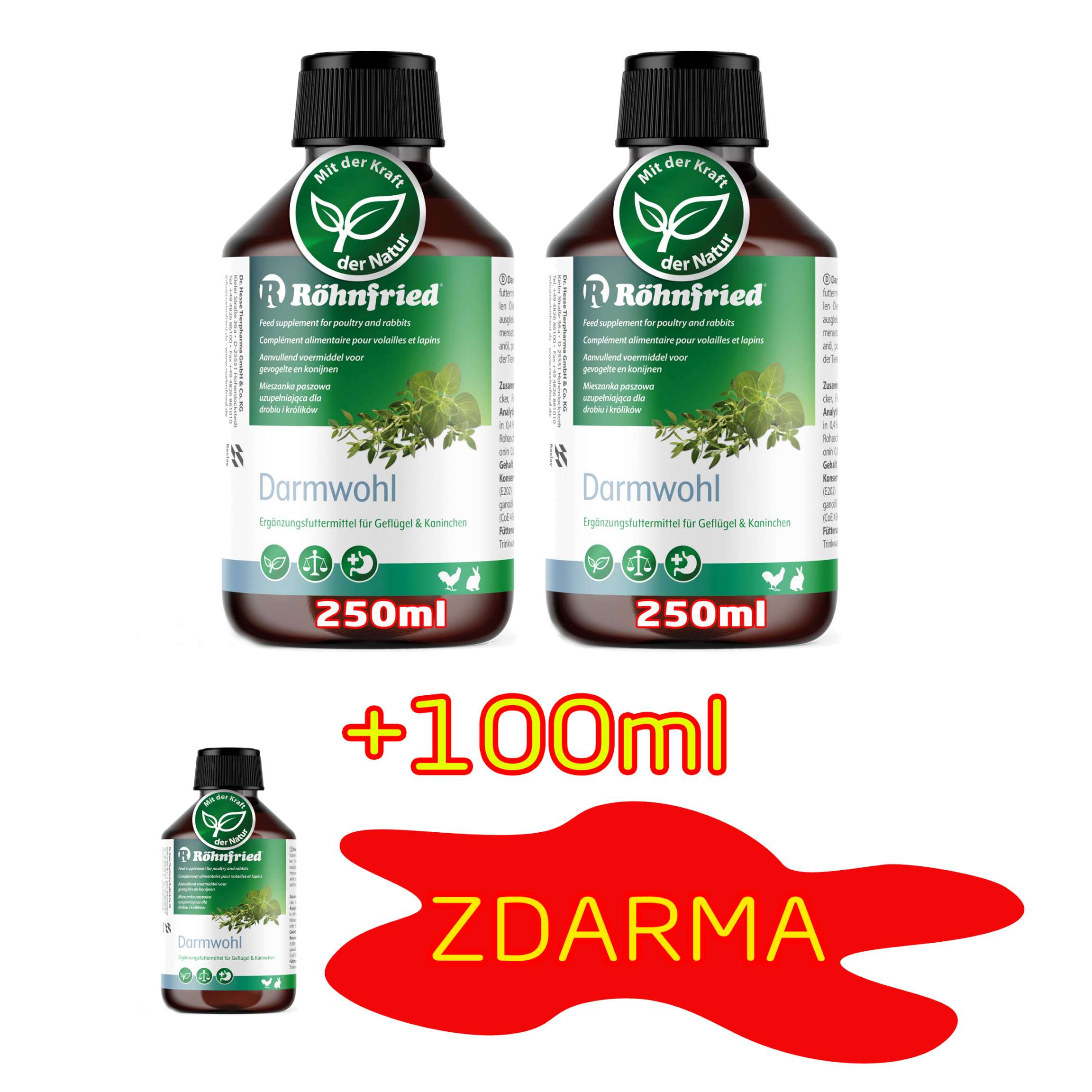 Röhnfried Darmwohl 2x250ml + 100ml ZDARMA