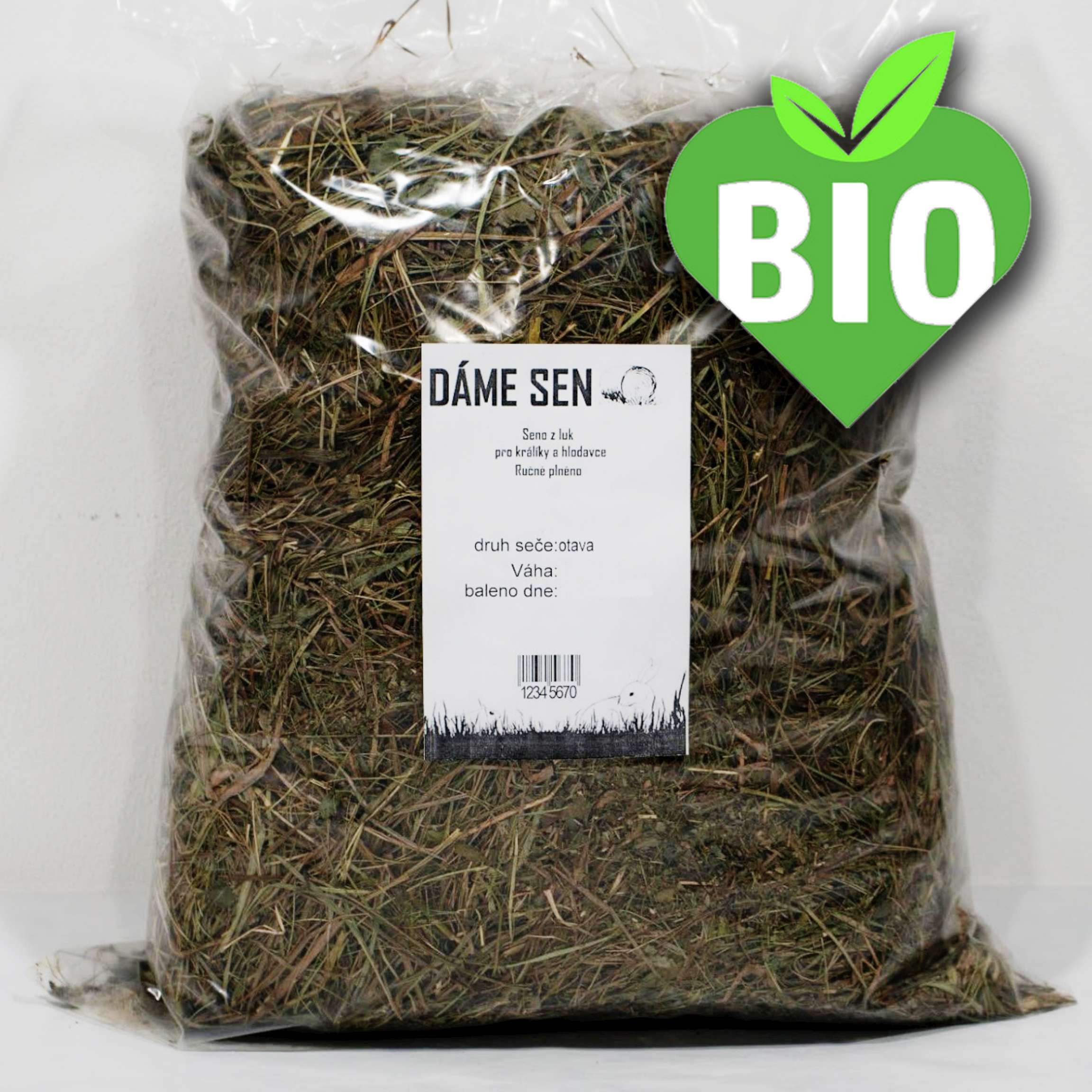 Dáme seno 1.5kg - BIO 2.seč OTAVA